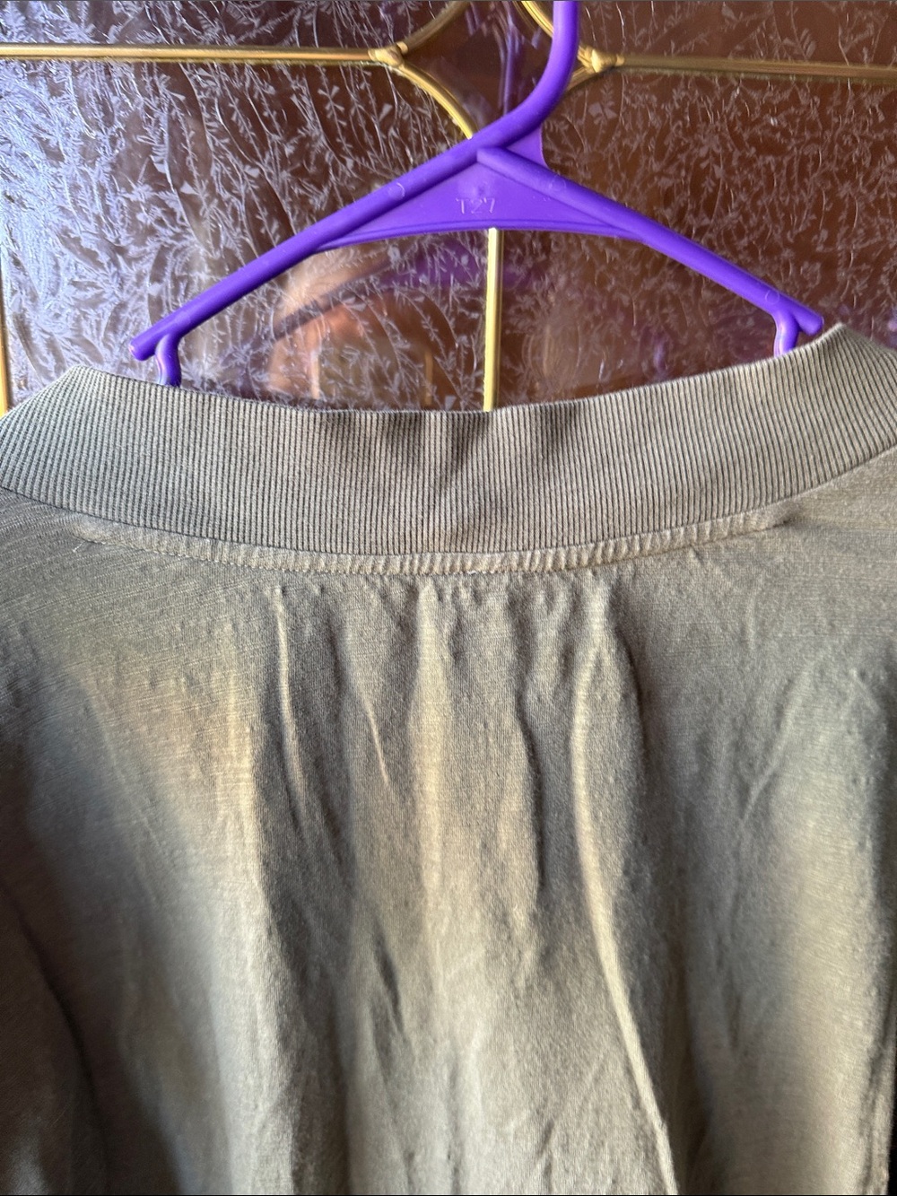 Free People Olive Green V-Neck Long-Sleeve Jumpsuit    JUST BECAUSE ONSIE! - Picture 10 of 12